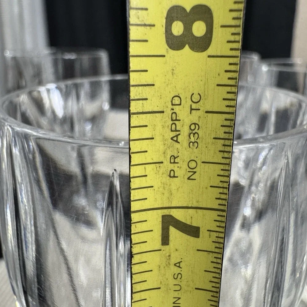 Beautiful Vtg Berkeley‎ by Mikasa Set of Four Crystal 7 1/4